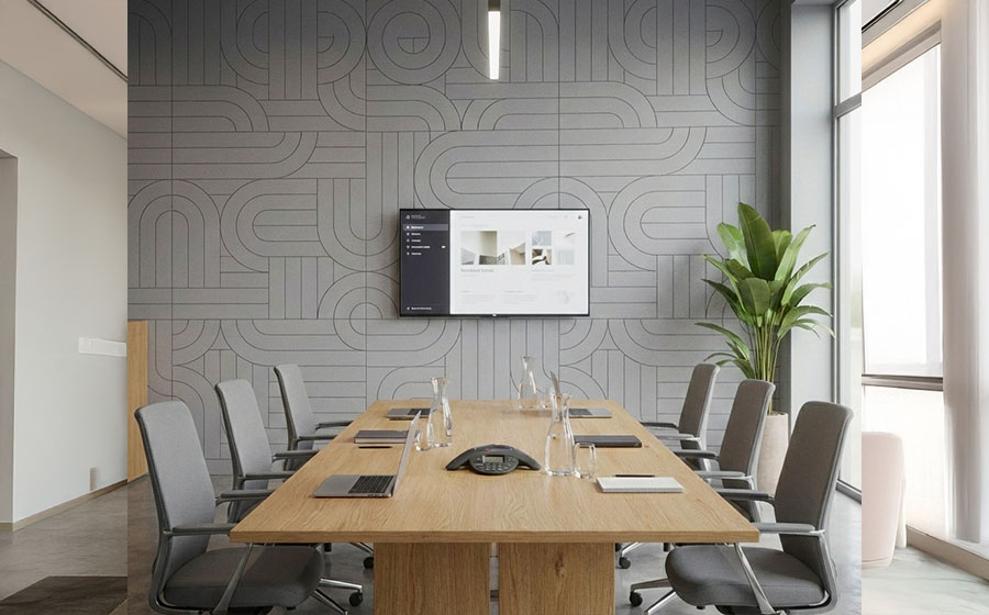 Reduce echo in meeting rooms and open-plan areas.